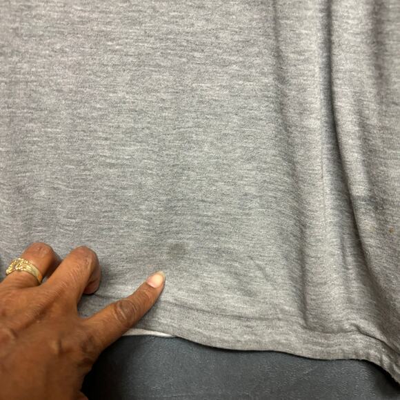 Nike Athletics Long Sleeve Shirt 3X Mesh Lined Double Layer Center Block Letters - Picture 2 of 10